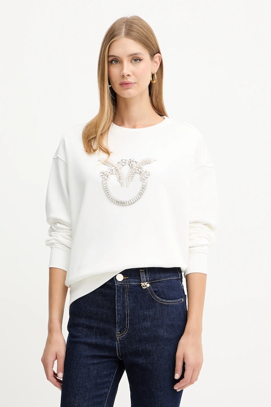

Хлопковая толстовка Pinko, белый