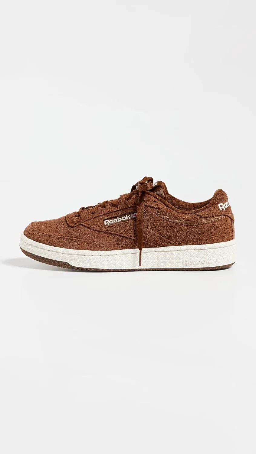 Женские веганские кроссовки Reebok Club C 85, коричневый — фото 2
