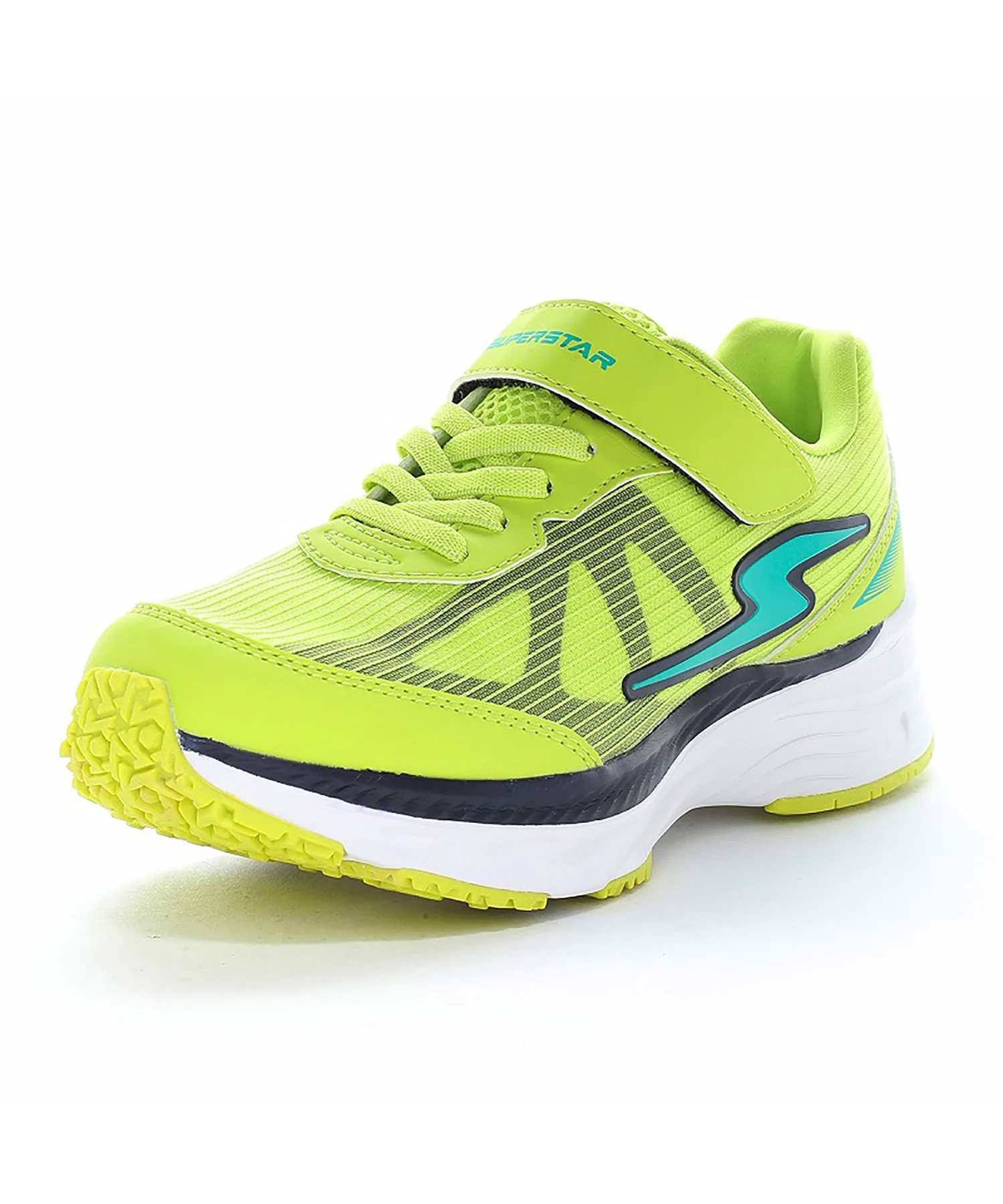 Детские кроссовки MoonStar SS J1244 Lime для мальчиков, широкая посадка. Superstar, lime