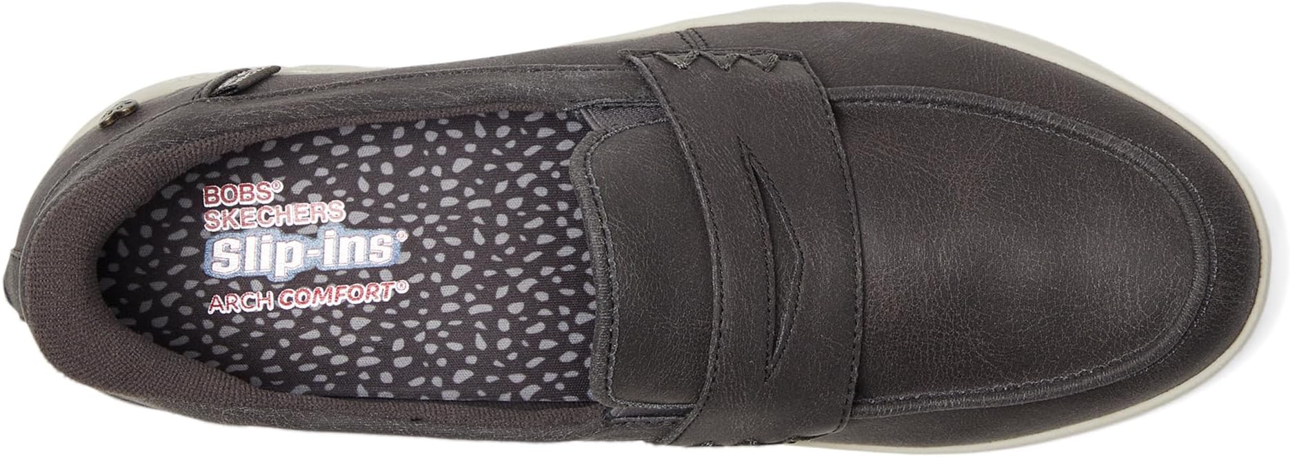 Лоферы BOBS from SKECHERS Women's Hands Free Slip-Ins - Arch Comfort - Sunfest, Charcoal — фото 2