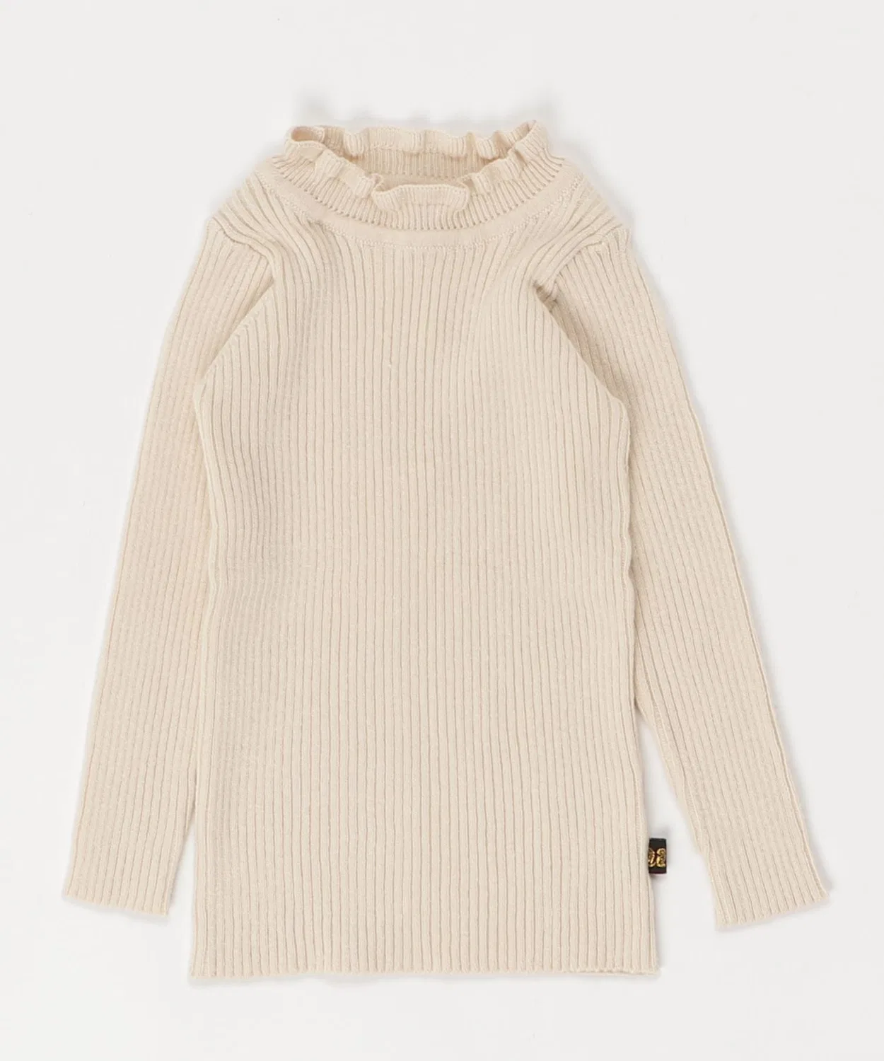 Водолазка с рюшами nino из хлопка, XS-L, белая