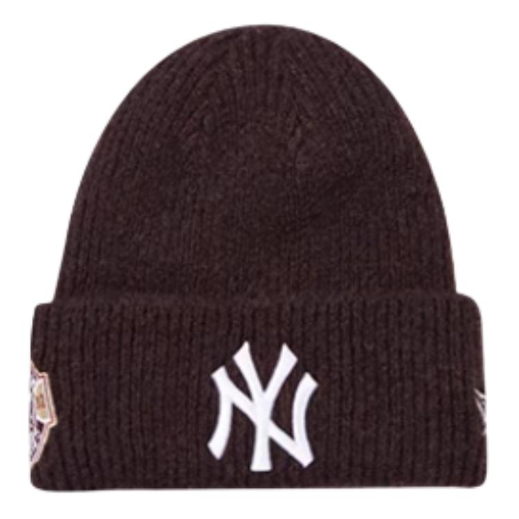 

New Era Унисекс вязаная шапка из полиэстера коричневого цвета, Brown