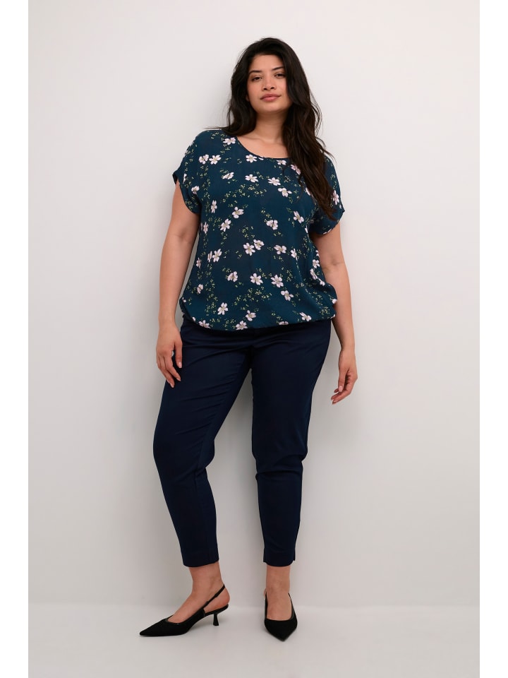

Блузка KAFFE curve, цвет midnight/pink flower
