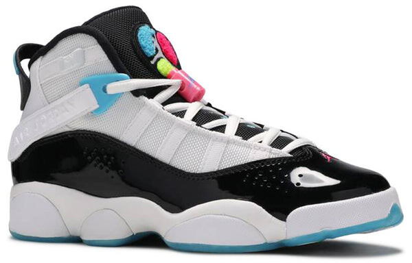 Кроссовки 6 колец Air Jordan, белый — фото 2