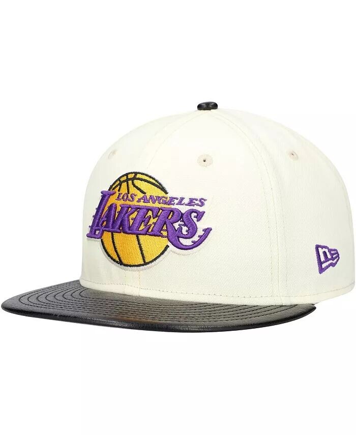 

Мужская белая/черная кепка Los Angeles Lakers из искусственной кожи с полиуретановым козырьком, двухцветная, 59FIFTY, приталенная New Era