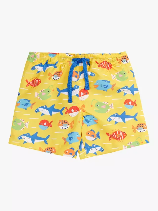 Детские шорты для серфинга Boscastle, забавные рыбки Frugi