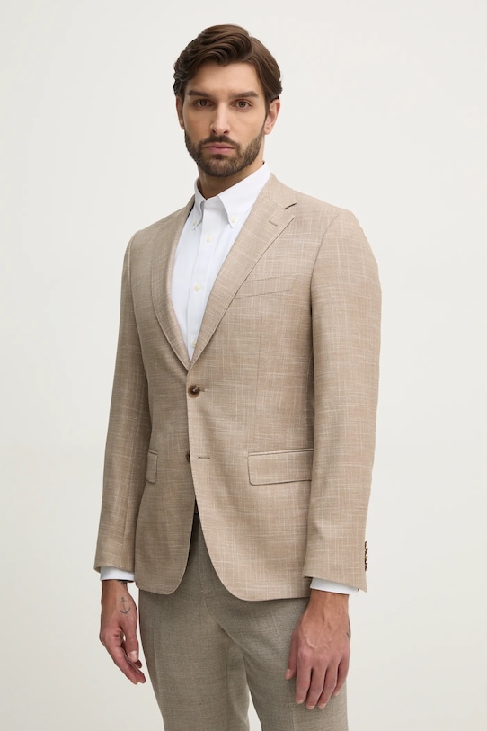 

Шерстяной жакет Boss, бежевый