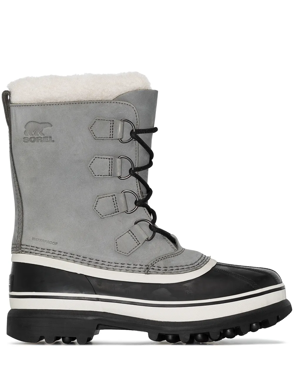 Сапоги женские SOREL Caribou кожаные, серый