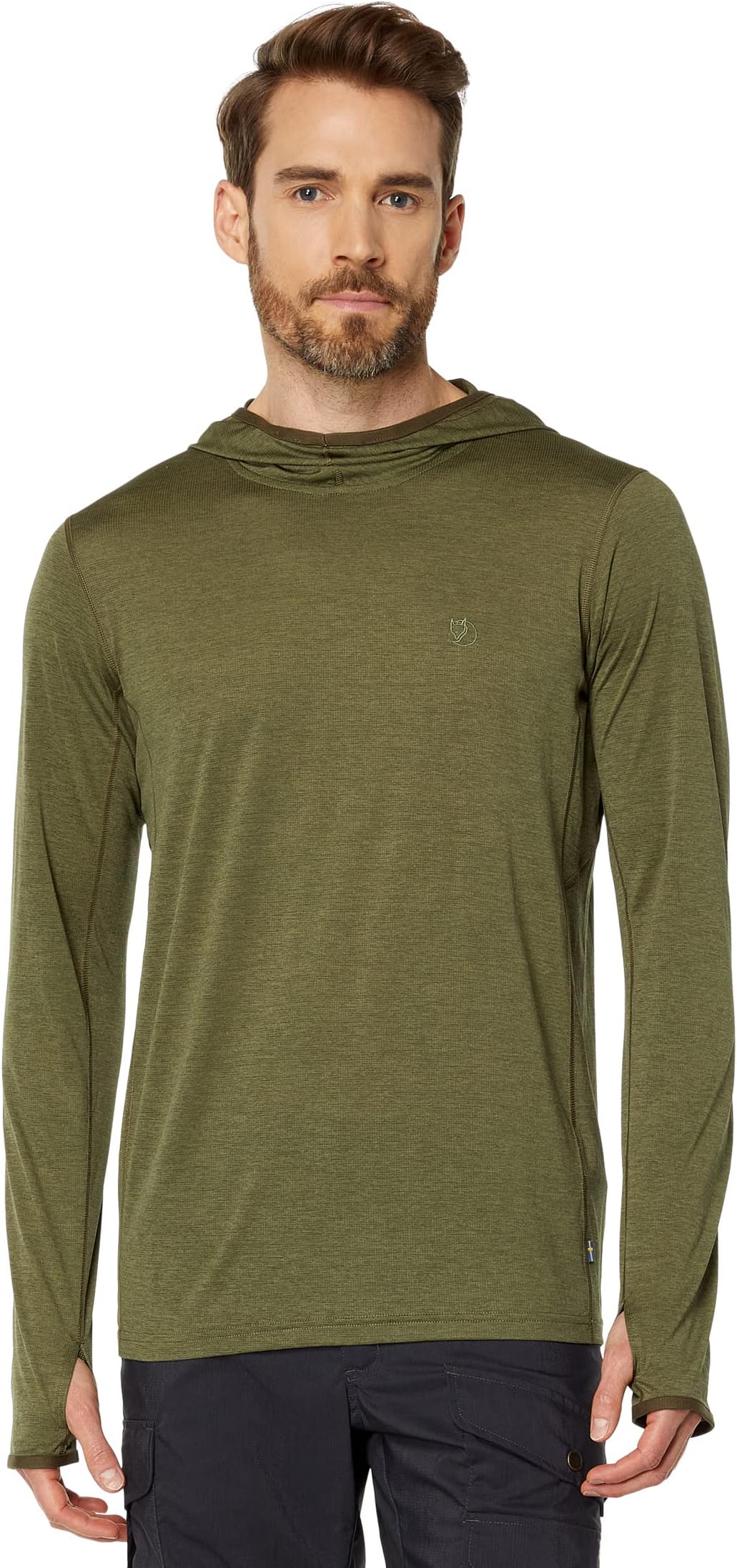 

Толстовка Fjällräven Abisko Sun-Hoodie, зеленый