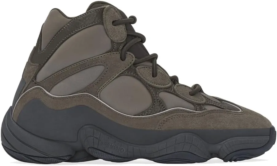 Мужские кроссовки Adidas Yeezy 500 на шнуровке, черный — фото 3