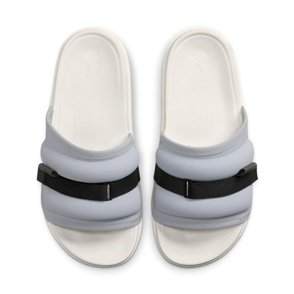 Тапочки super play slide 'wolf grey sail' Air Jordan, серый — фото 3
