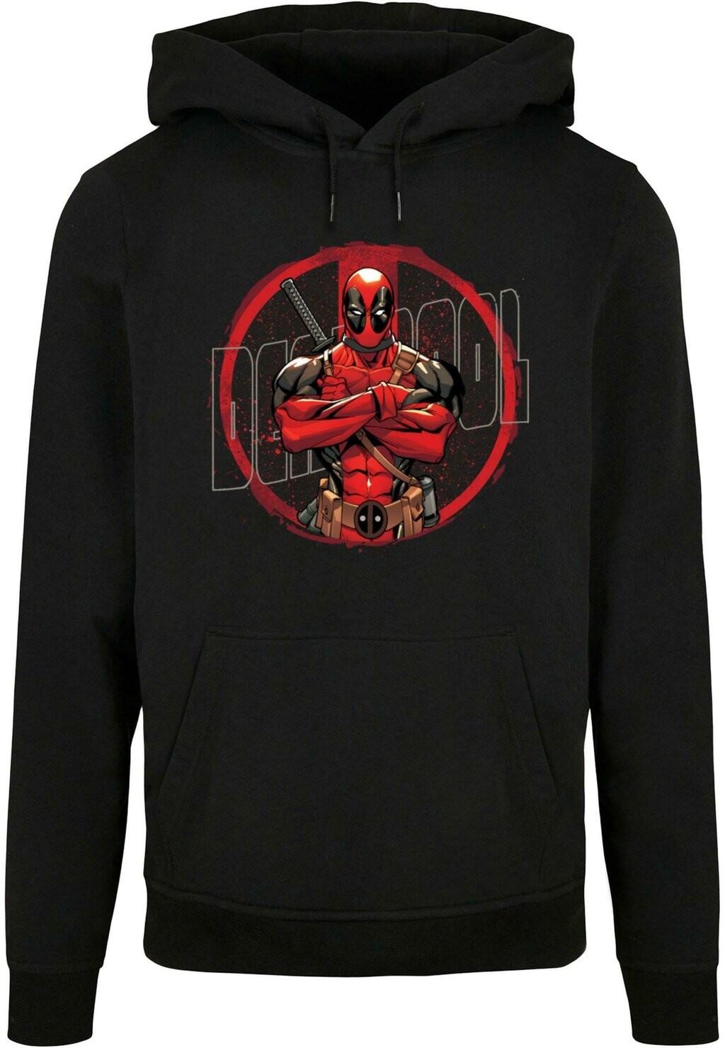 

Толстовка с капюшоном DEADPOOL SPLATTER POSED LOGO ABSOLUTE CULT, черный