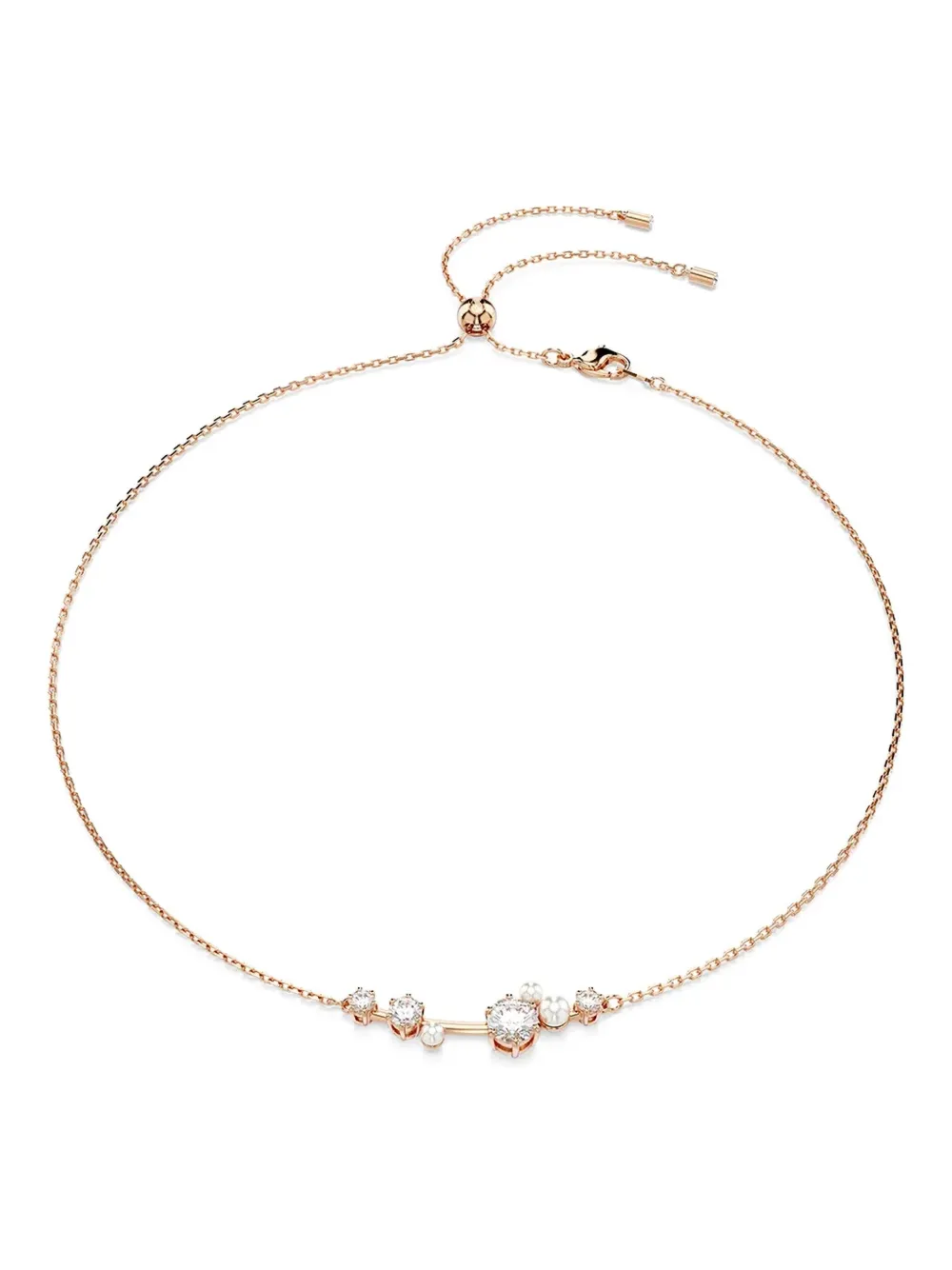 

Колье Constella из розового золота с кристаллами Swarovski, розовый
