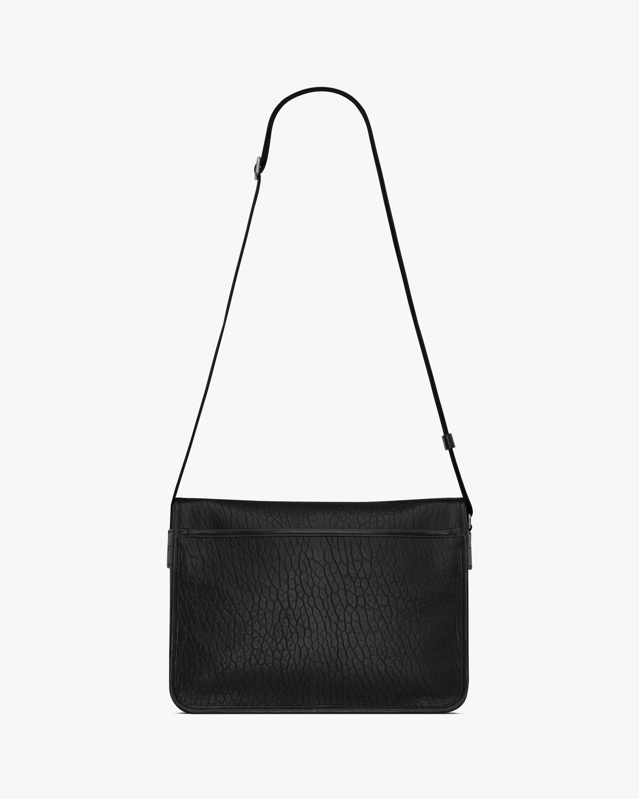 Сумка-мессенджер NIKI из зернистой кожи Saint Laurent, черный — фото 2