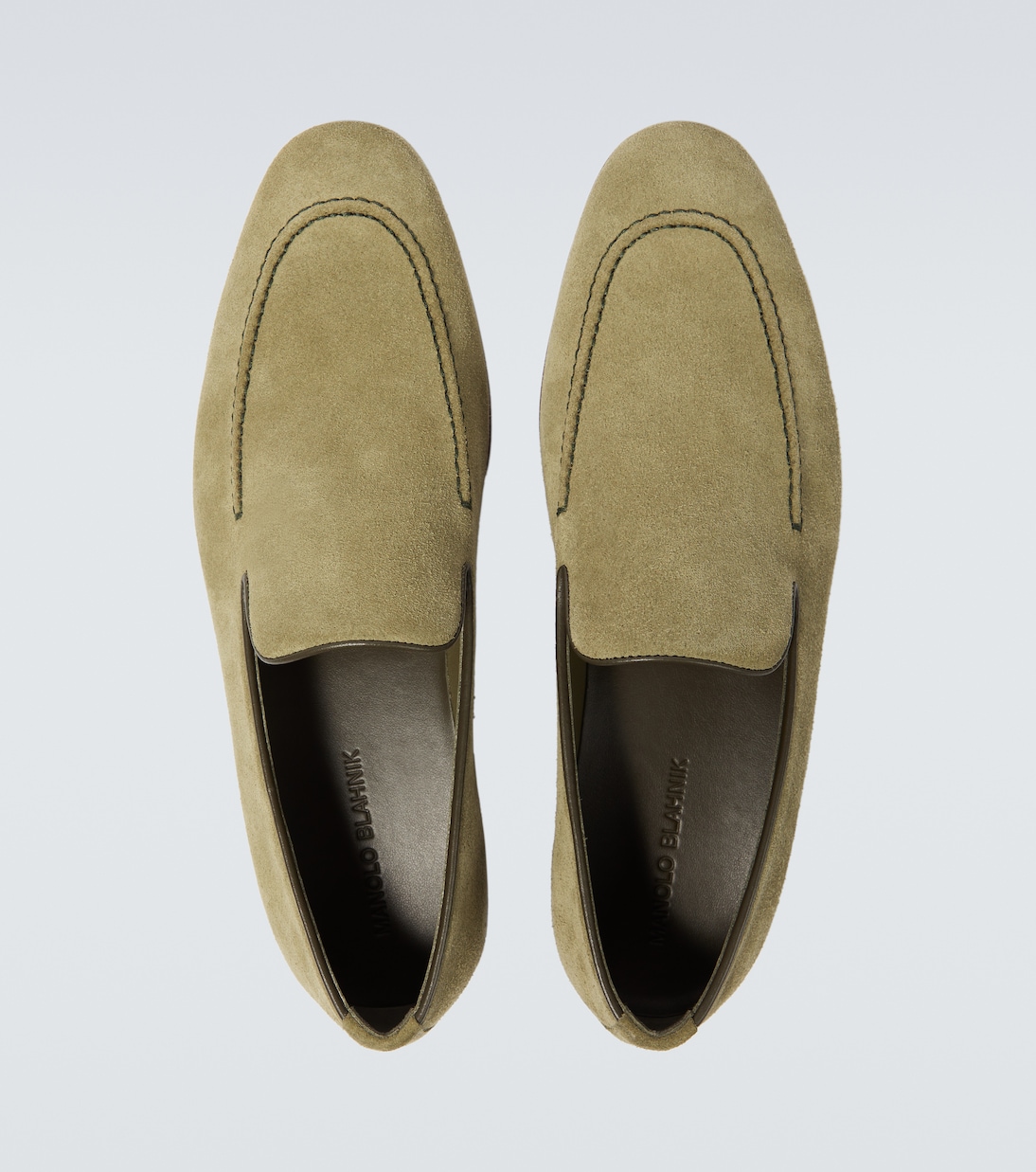 Туфли-лоферы Truro из замши Manolo Blahnik, 3507 Dkha — фото 4