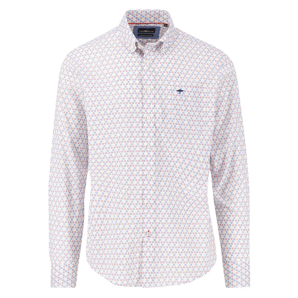 

Рубашка Fynch Hatton Seasonal Combi Print, белый