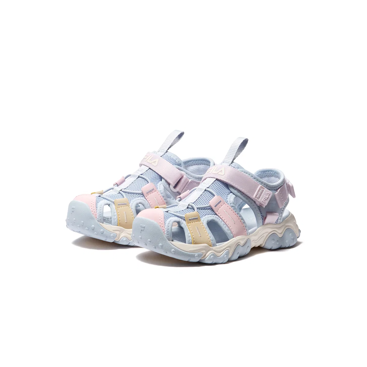 Сандалии SEASON FSW из искусственной кожи и текстиля Arctic Ice Blue/Light Lavender для детей FILA KIDS — фото 4