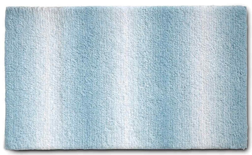 

KELA Коврик для ванной Ombre 100x60 см полиэстер ледяной синий KL-23570