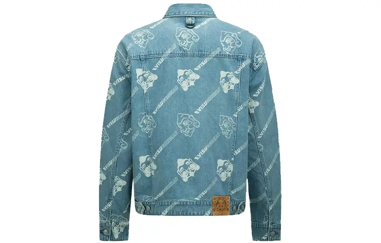 

Джинсовая куртка мужская джинсовая синяя Evisu, синий
