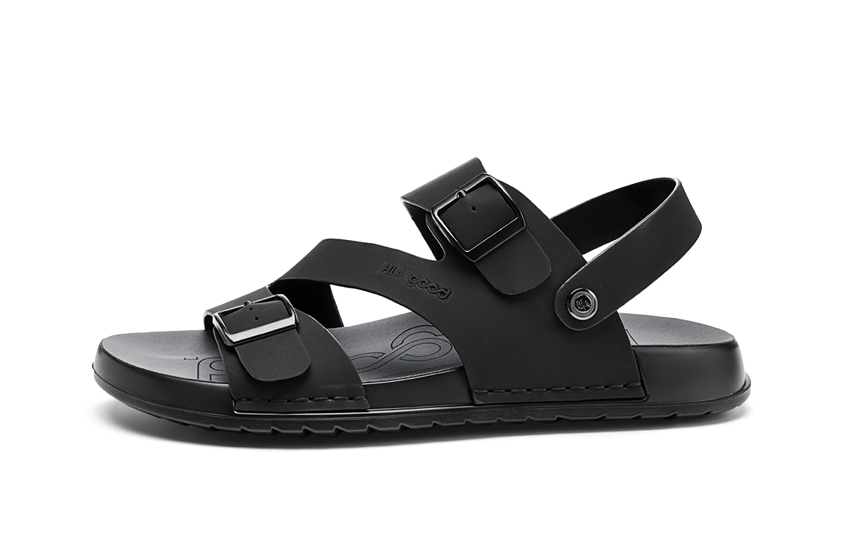 

Сандалии с одним ремешком мужские HLA, Black
