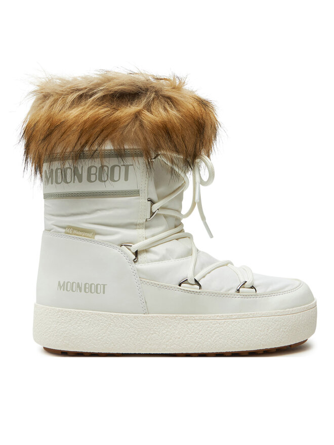 Зимние ботинки женские Moon Boot Ltrack Monaco низкие, белый