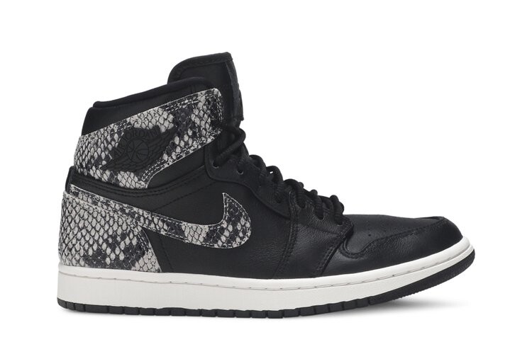 

Кроссовки Air Jordan Wmns Air Jordan 1 Retro High Premium 'Snakeskin', черный