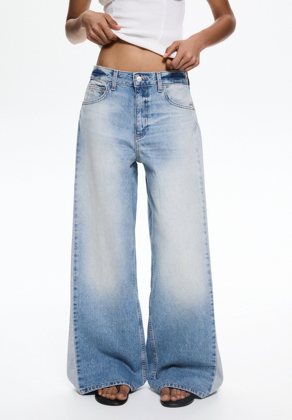 

Джинсы прямого кроя PULL&BEAR, цвет Blue Denim