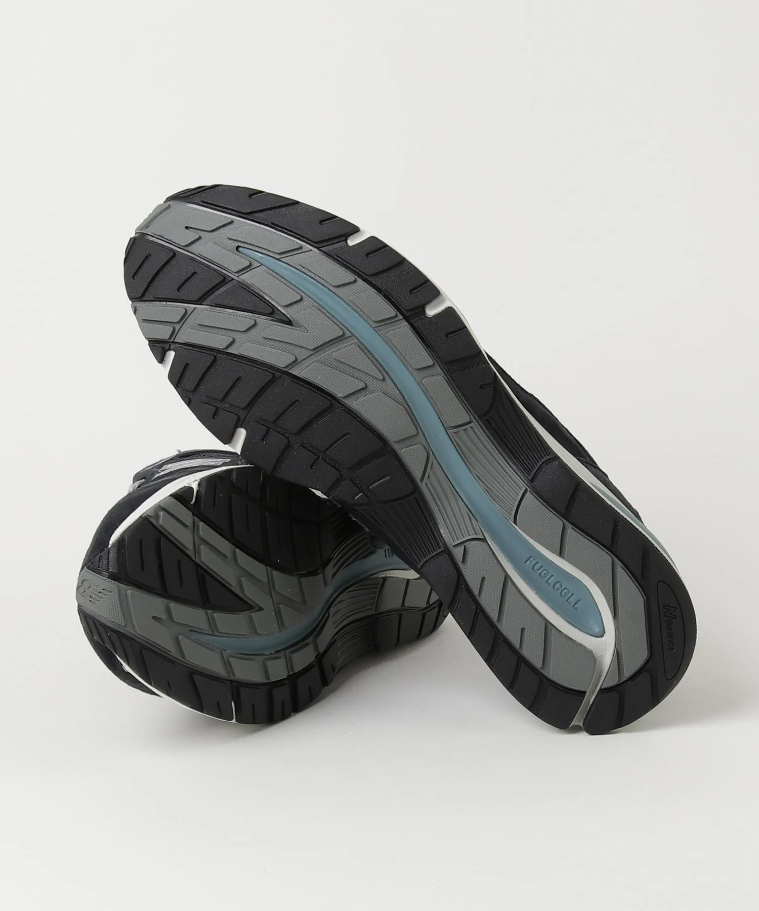 Мужские кроссовки из натуральной кожи New Balance U991 NV2 синие — фото 4