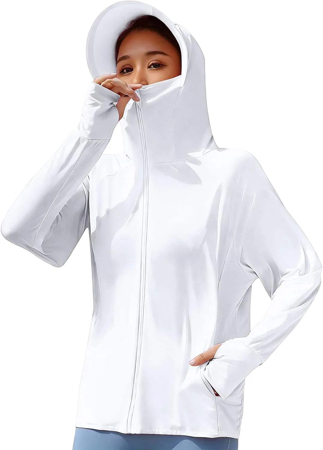 Куртка женская UPF 50+ Athletic Hoodies, Generic, U007- White