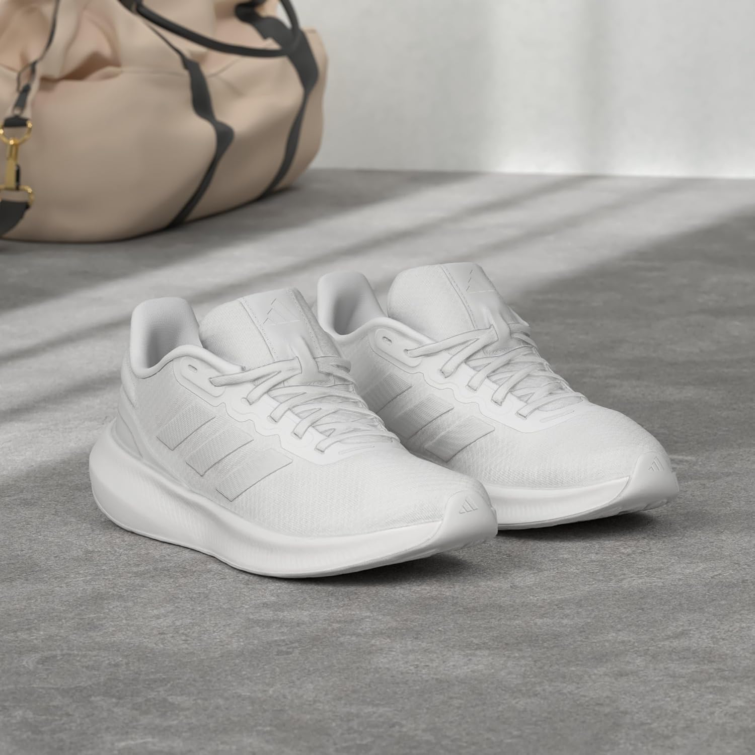 Кроссовки Adidas Questar W для бега, мужские, белый/черный — фото 2