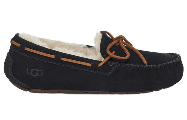 Тапочки dakota cozy stay warm athleisure casual sports shoe black fleece lined Ugg, черный — фото 2