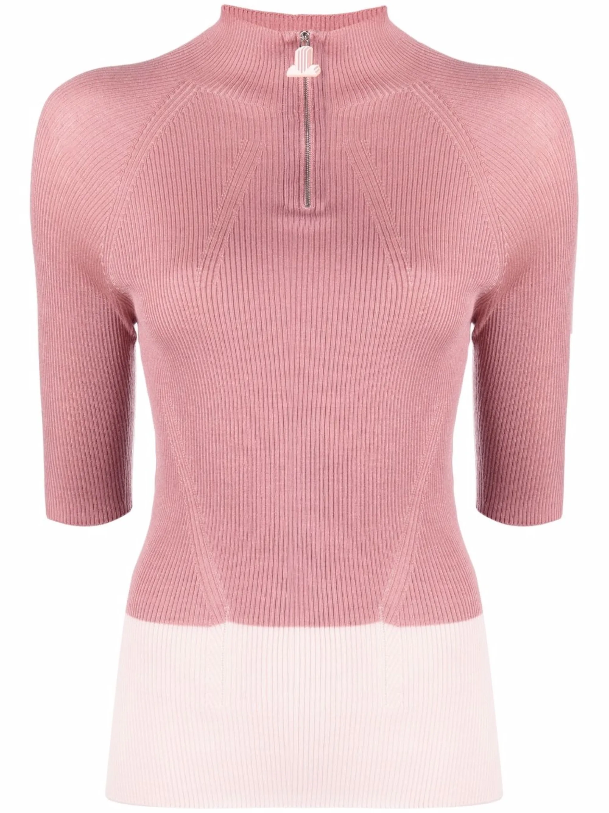 

Трикотажный топ в стиле колор-блок Lanvin, розовый