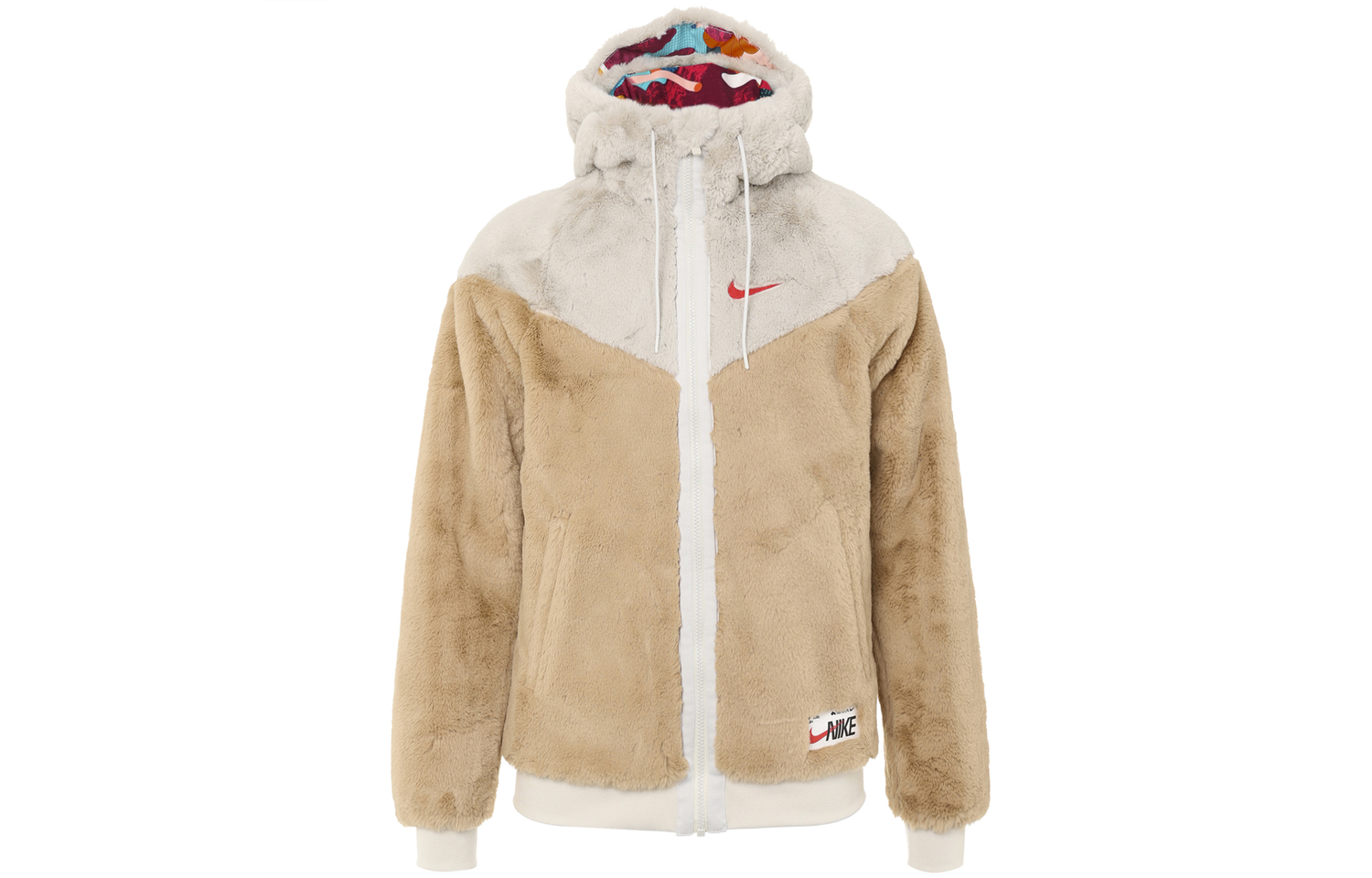 Nike Спортивная куртка мужская цветная с логотипом, Linen Yellow — фото 2