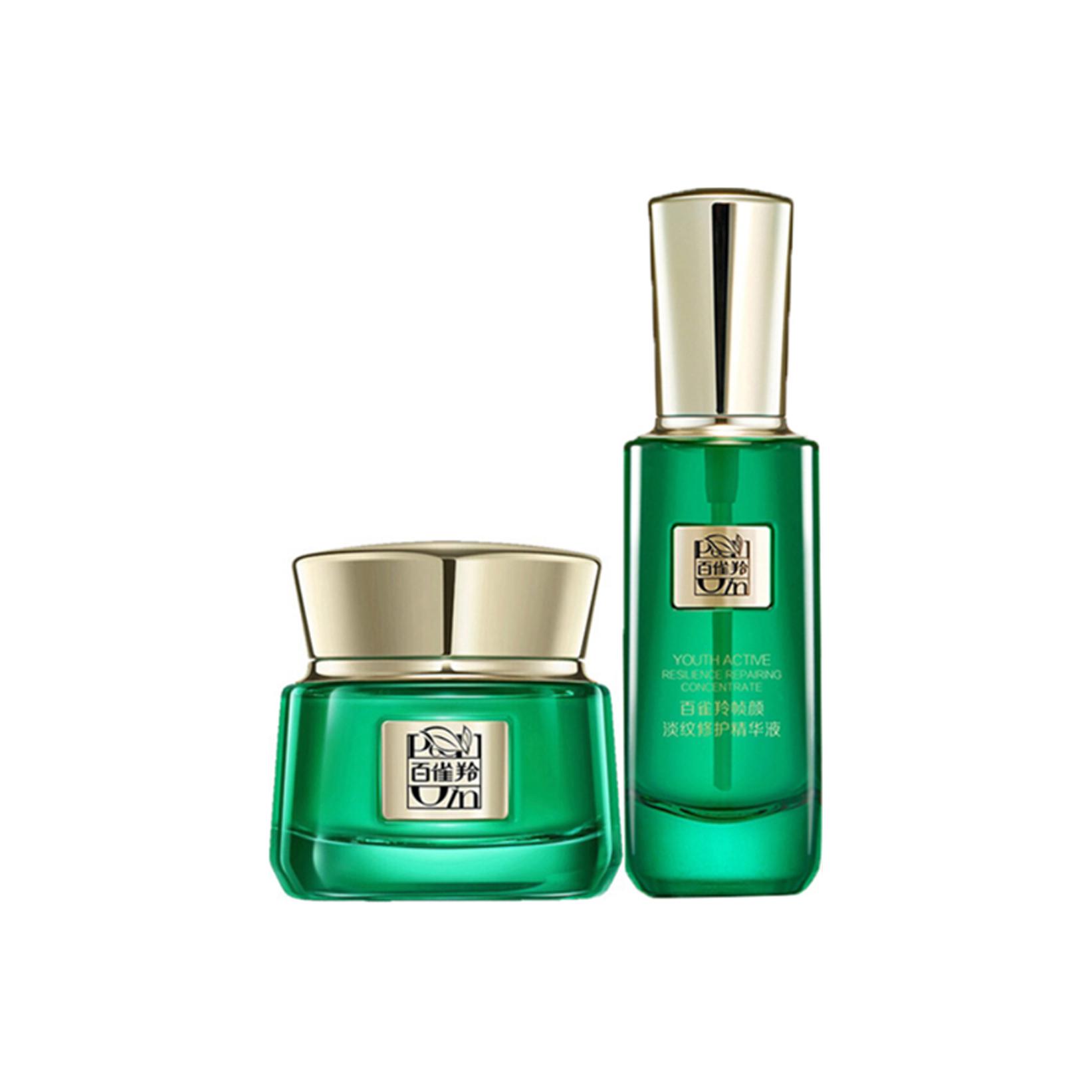 

Набор уходовой косметики Herbal Frame Essence: антивозрастная сыворотка и крем для увлажнения, питания и восстановления кожи 50г+30мл PECHOIN