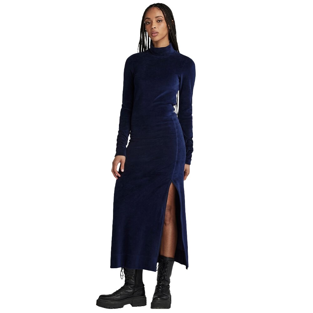 

Платье G-Star Velvet Slit, синий