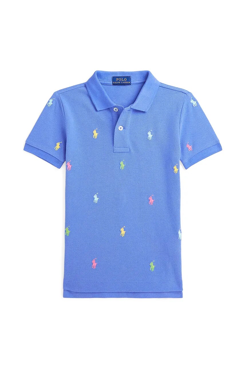 

Хлопковое поло для детей Polo Ralph Lauren, синий