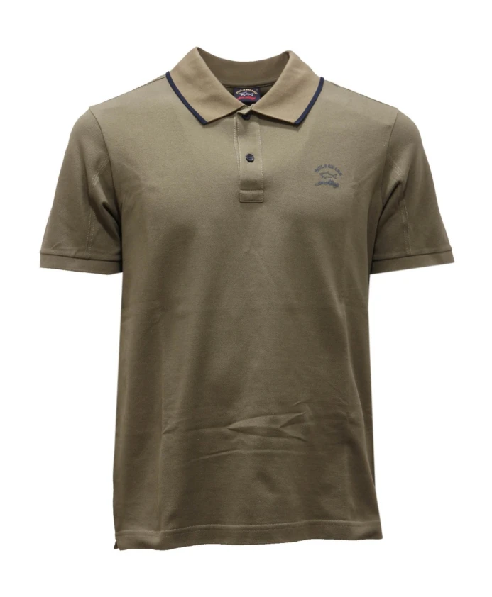 

Зеленая хлопковая футболка Paul & Shark, зеленый