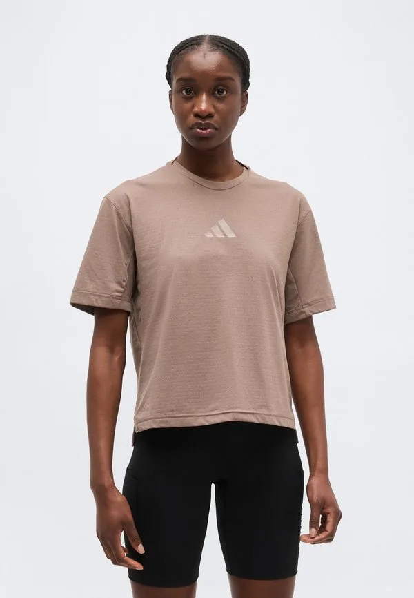 Футболка для трейлраннинга xploric Adidas Terrex, Trace Brown