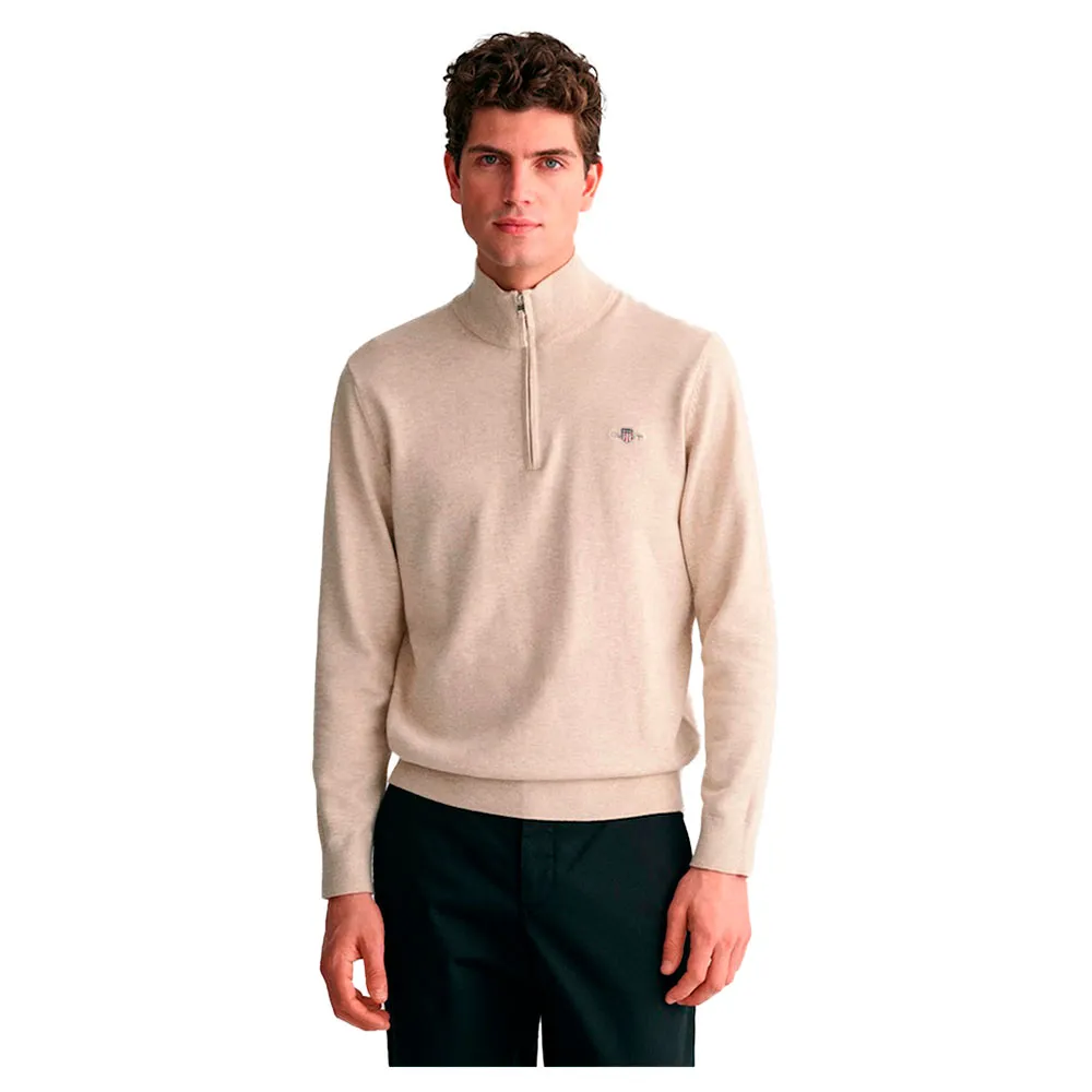 

Свитер Gant Classic half zip, бежевый