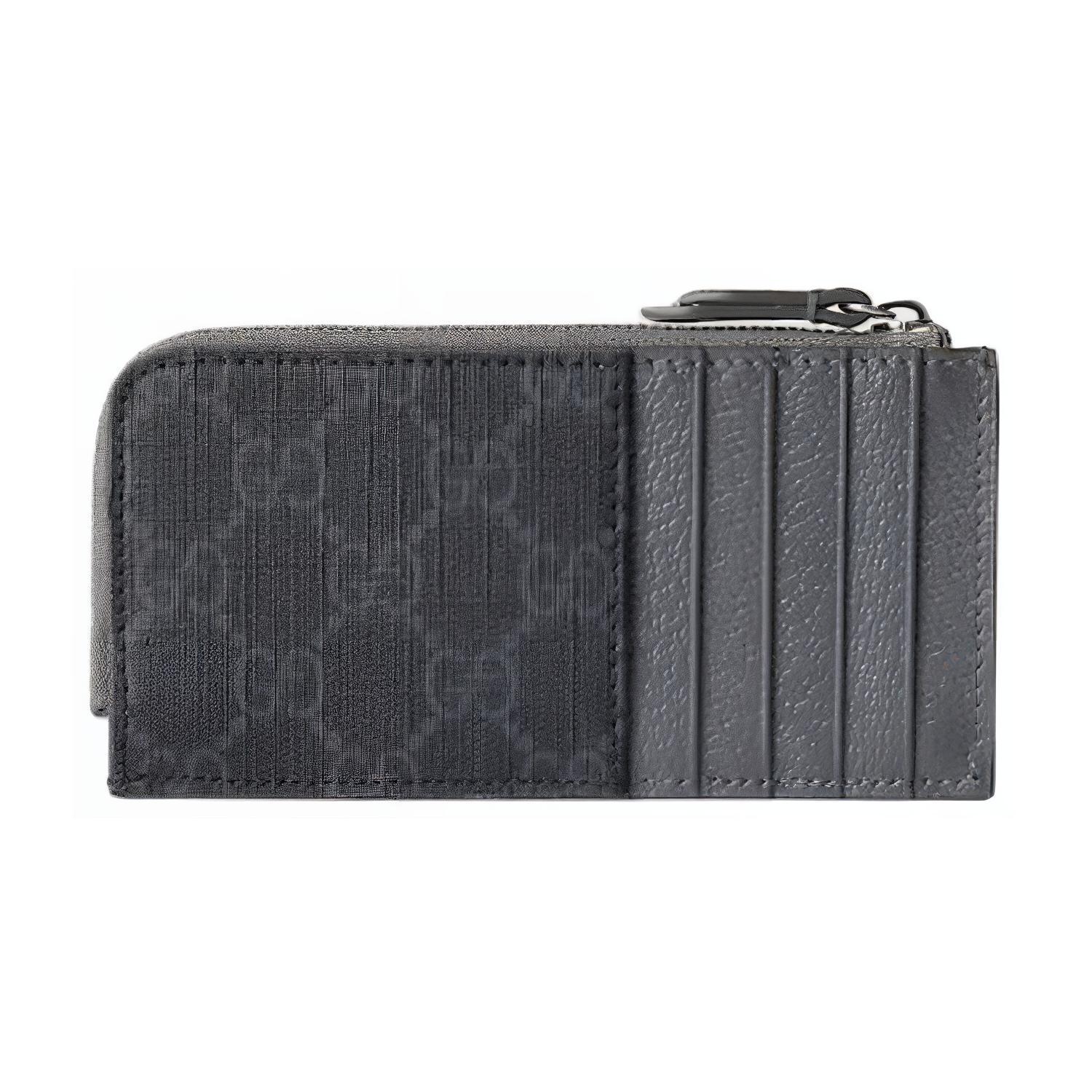 GUCCI Upreme Canvas Card Holder Unisex Dark Gray — фото 3