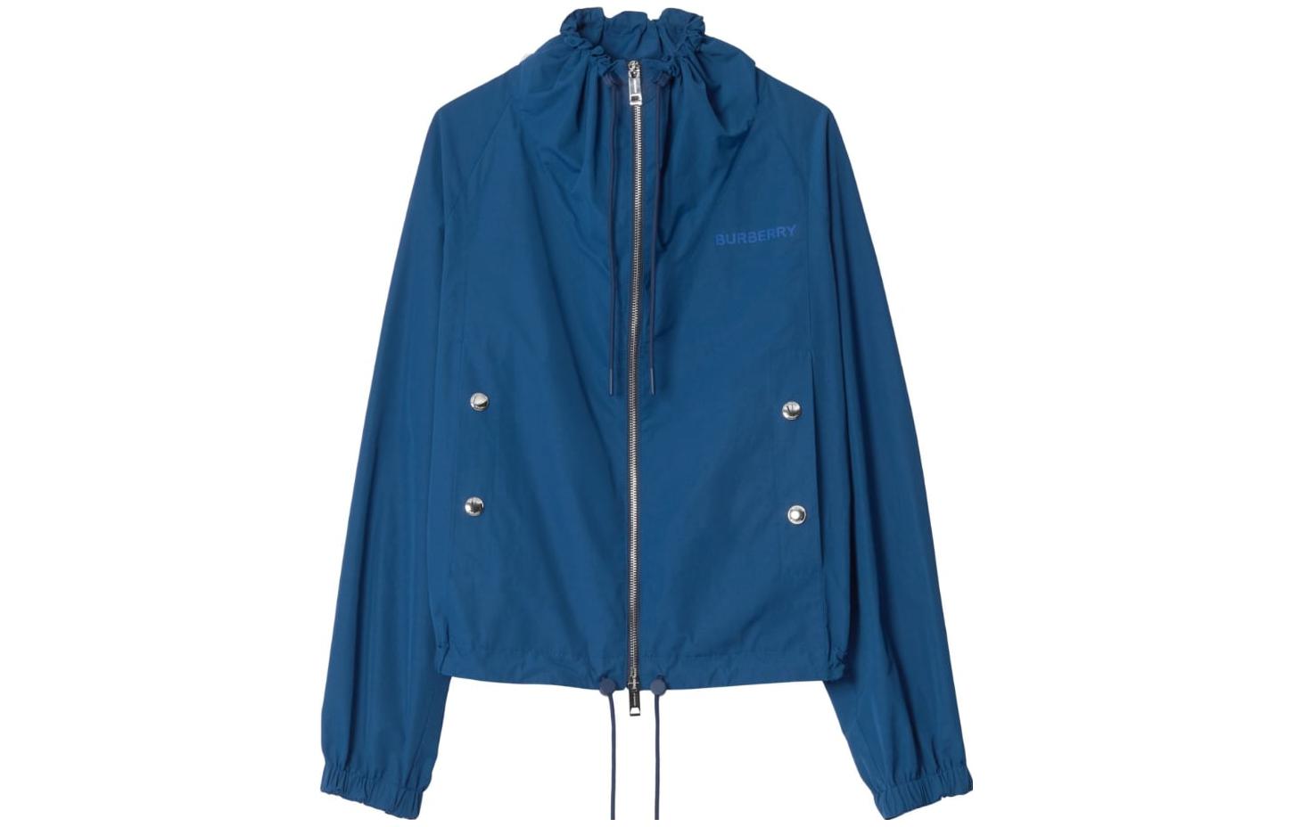 

Burberry Куртка оверсайз с принтом логотипом, Blue Green