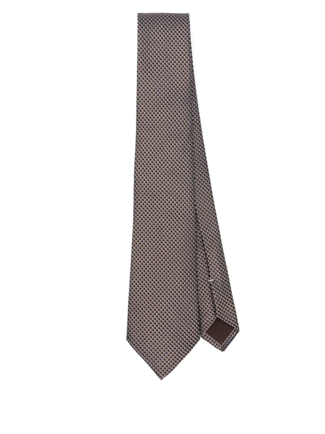 

Галстук Canali из шелка, коричневый
