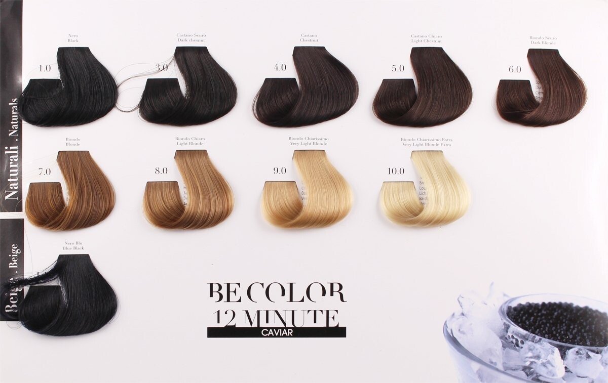 BE HAIR Be Color Краска для волос без аммиака СЕРЕБРЯНЫЙ - 100мл — фото 2