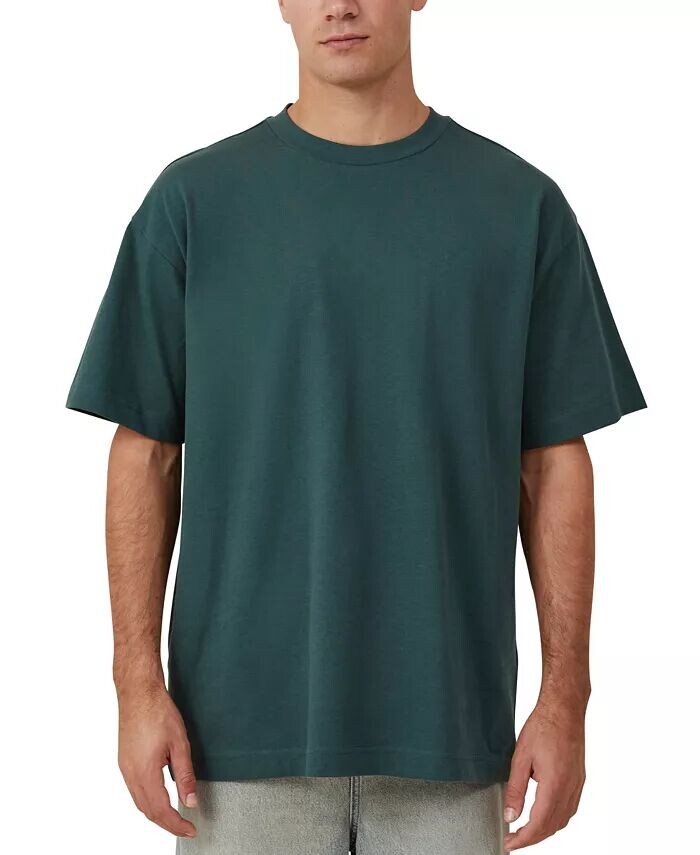 

Мужская однотонная футболка Box Fit COTTON ON, зеленый