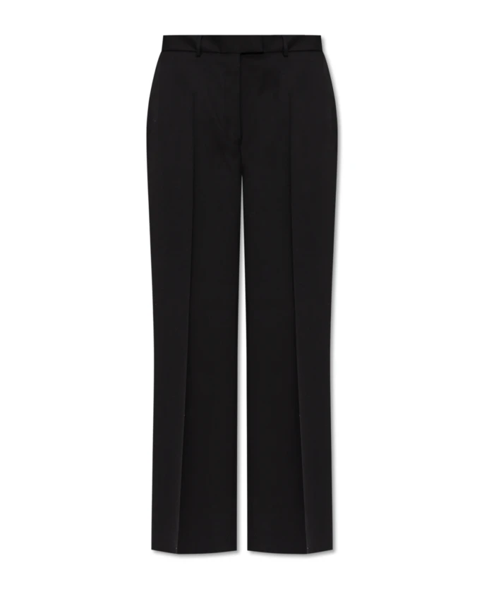 

Шерстяные брюки со складками Officine Gãnãrale, черный