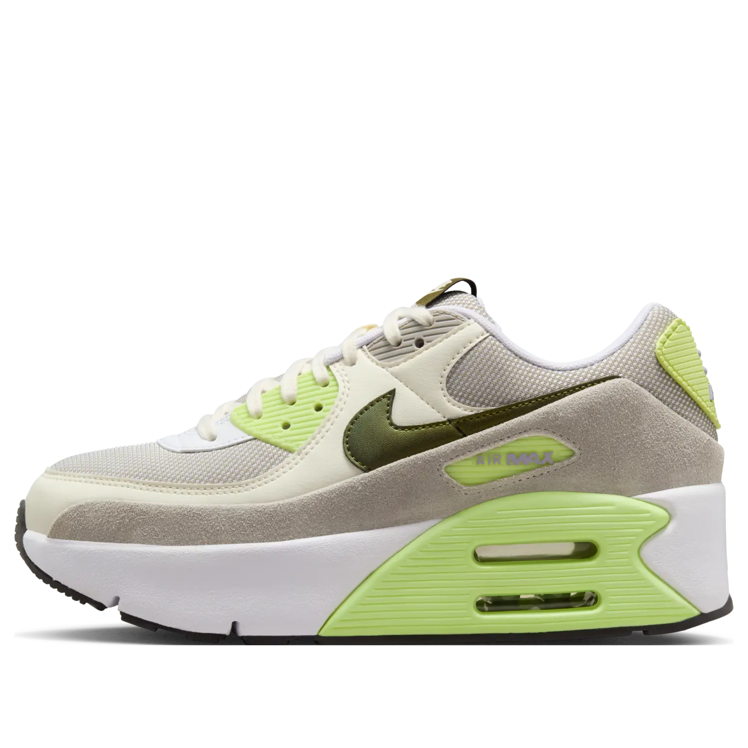 

Кроссовки Nike Air Max 90 LV8 'White Pale Ivory College Gray Light Lemon Twist'