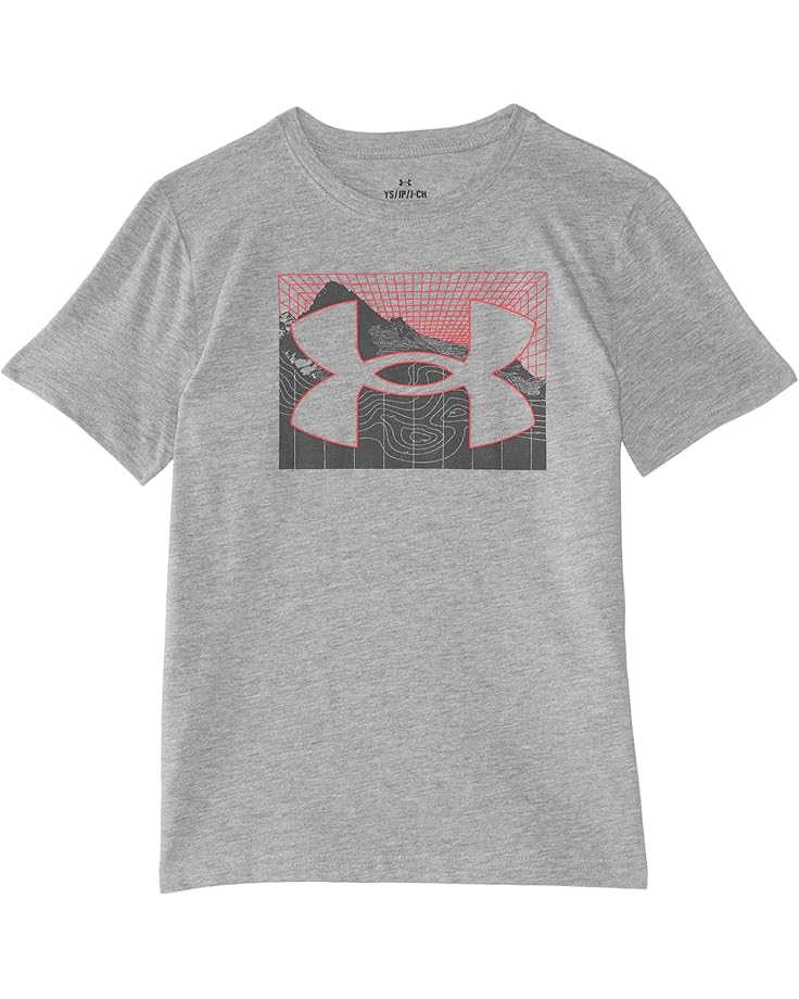 

Футболка Under Armour Kids Land Scan Logo Tee, цвет Mod Gray