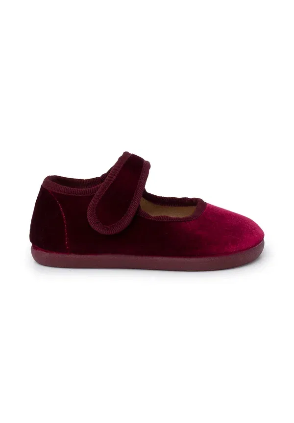 Туфли-балетки Merceditas barefoot tira adherente baby shoes Pisamonas, бордовый