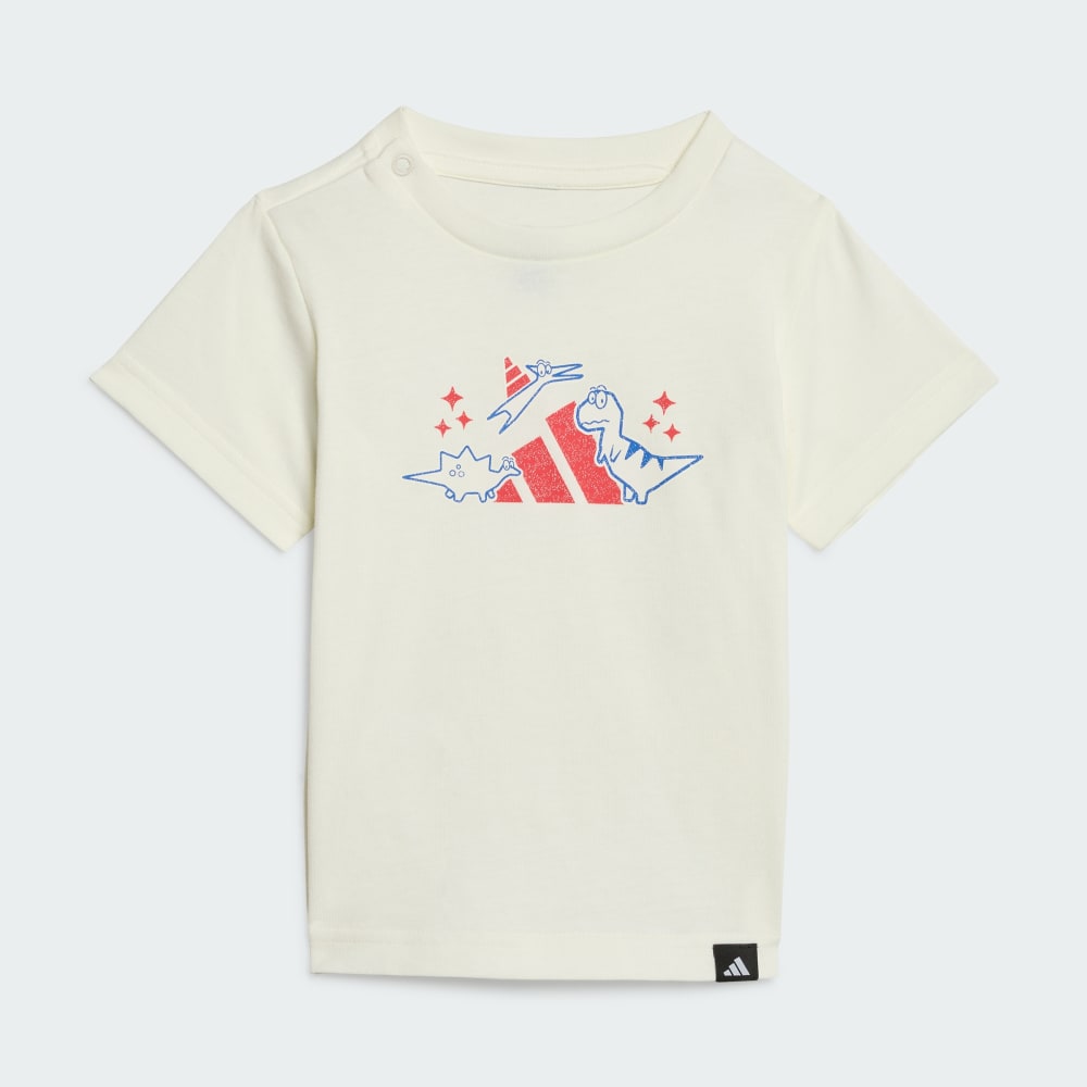 

Футболка Adidas Adiraptor Graphic Tee Kids, цвет Off White