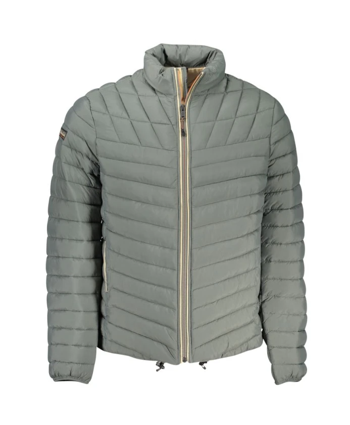 

Зеленая куртка из полиамида с карманами и логотипом. Napapijri, зеленый